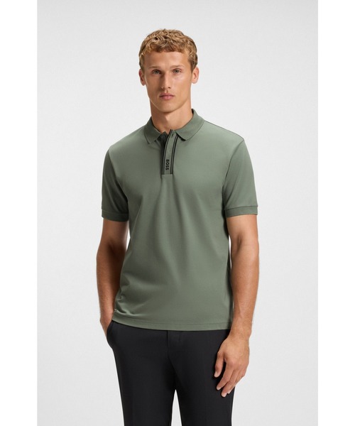 BOSS（HUGO BOSS） ポロシャツ Paddy ストライププラケット＆ロゴ