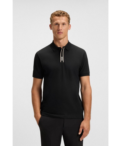 BOSS（HUGO BOSS） ポロシャツ Paddy ストライププラケット＆ロゴ
