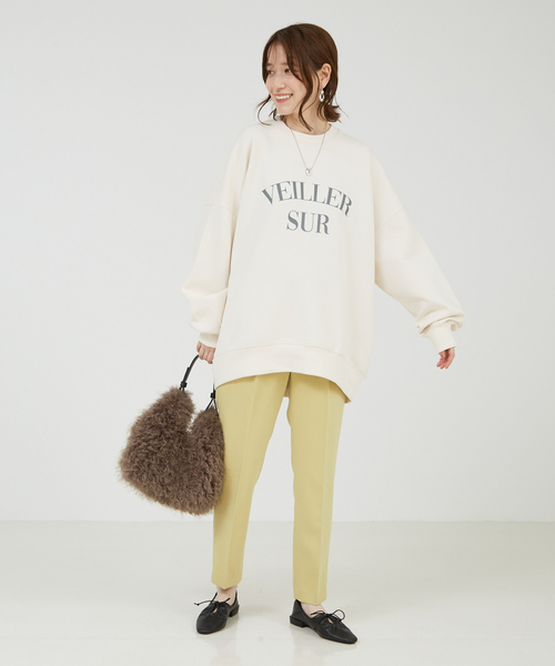 「abahouse mavie」 長袖カットソー フリー ピンク レディース_画像5