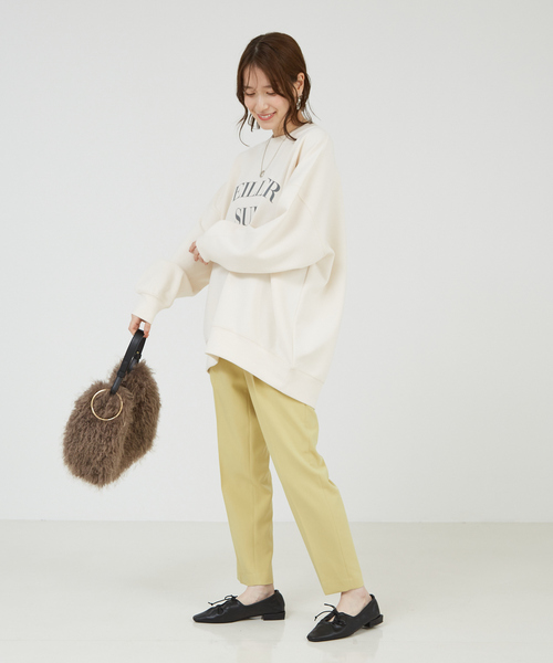 「abahouse mavie」 長袖カットソー フリー ピンク レディース_画像6