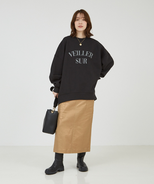 「abahouse mavie」 長袖カットソー フリー ピンク レディース_画像9