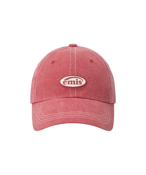 emis キャップ 帽子 レディース MINI RUBBER PATCH PIGMENT BALL CAP