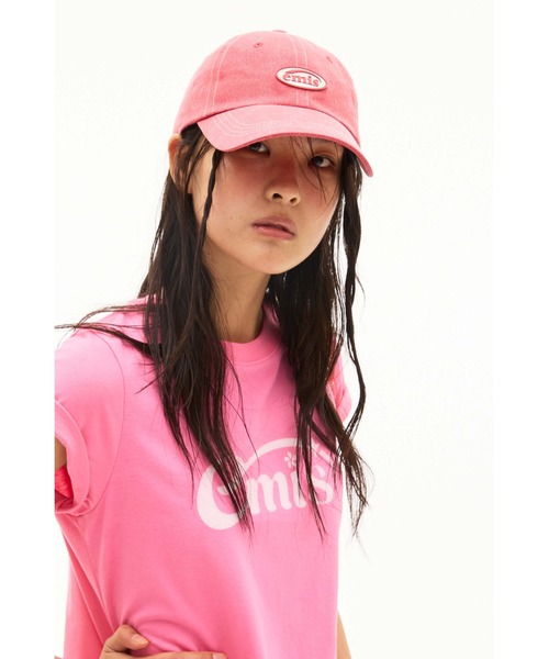 emis キャップ 帽子 レディース MINI RUBBER PATCH PIGMENT BALL CAP