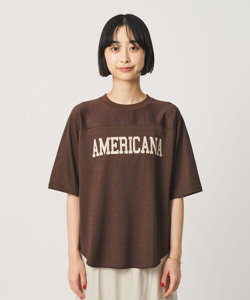 AMERICANA（アメリカーナ） tシャツ 半袖 「Americana」フットボール T
