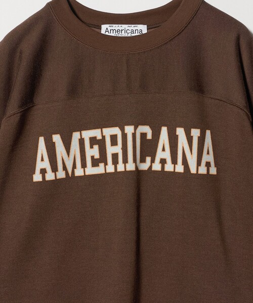 AMERICANA（アメリカーナ） tシャツ 半袖 「Americana」フットボール T
