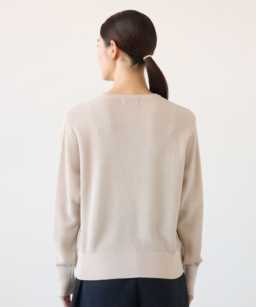 「Afternoon Tea」 ニットカーディガン MEDIUM ライトブルー レディース_画像4