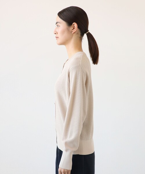 「Afternoon Tea」 ニットカーディガン MEDIUM ライトブルー レディース_画像8