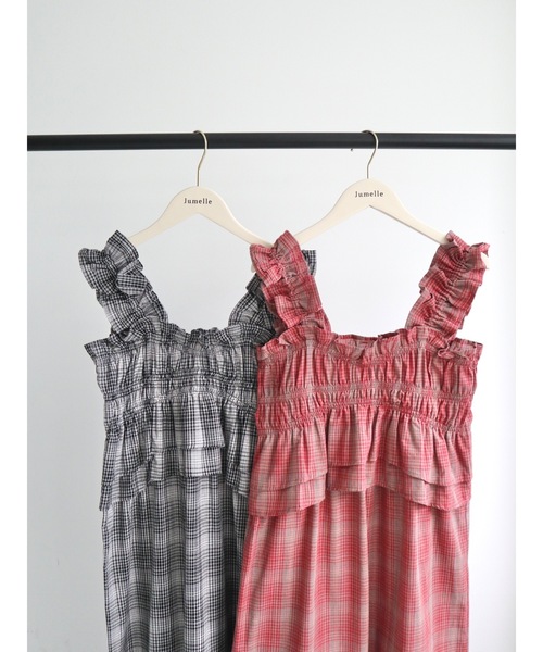 「JUMELLE」 キャミソールワンピース MEDIUM ブラック レディース_画像3