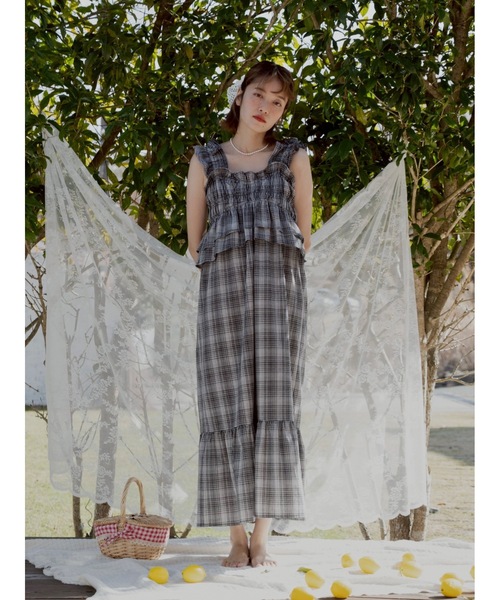 「JUMELLE」 キャミソールワンピース MEDIUM ブラック レディース_画像5