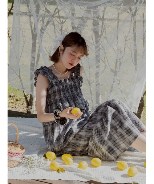 「JUMELLE」 キャミソールワンピース MEDIUM ブラック レディース_画像8