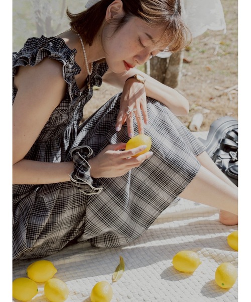 「JUMELLE」 キャミソールワンピース MEDIUM ブラック レディース_画像9