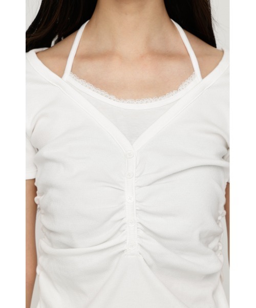 SLY（スライ） tシャツ 半袖 LAYERED LIKE CUT S/S TOPS レイヤード