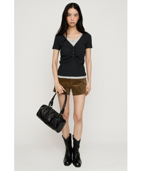 SLY（スライ） tシャツ 半袖 LAYERED LIKE CUT S/S TOPS レイヤード