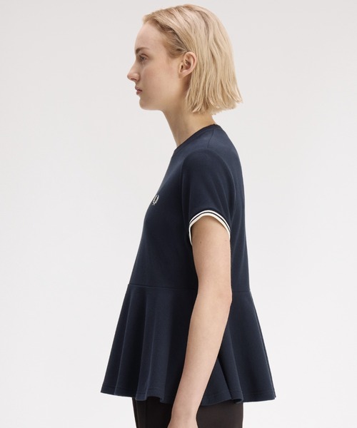 FRED PERRY（フレッドペリー） tシャツ 半袖 Peplum Pique T-Shirt