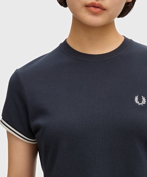 FRED PERRY（フレッドペリー） tシャツ 半袖 Peplum Pique T-Shirt