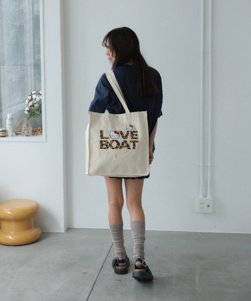 「LOVE BOAT」 トートバッグ FREE アイボリー レディース_画像7