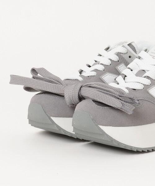 「New Balance」 ローカットスニーカー 23.0cm グレー レディース_画像4
