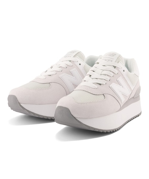 「New Balance」 ローカットスニーカー 23.0cm グレー レディース_画像8
