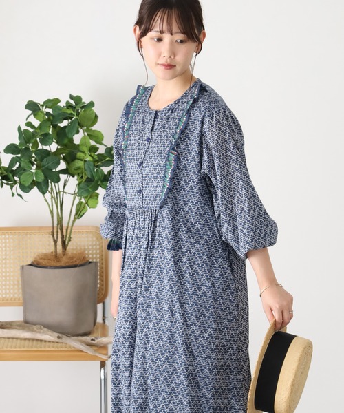 kilki（キルキー） ワンピース 夏 フリル付きビブフロントワンピース