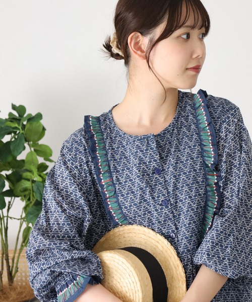 kilki（キルキー） ワンピース 夏 フリル付きビブフロントワンピース