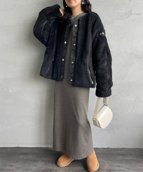 TATRAS（タトラス） ブルゾン アウター ANNABELLA ノーカラーボア