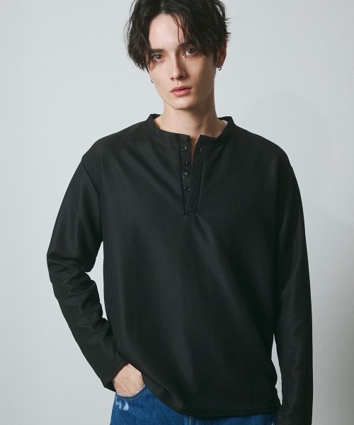 DAZE ヘンリーネック tシャツ ポリエステルツイル ヘンリーネック