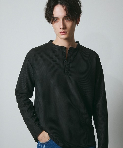 DAZE ヘンリーネック tシャツ ポリエステルツイル ヘンリーネック