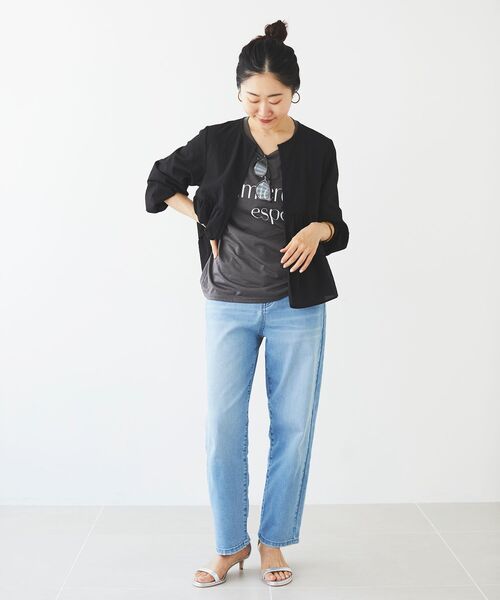 「le.coeur blanc」 デニムパンツ 36 ブルー レディース_画像6