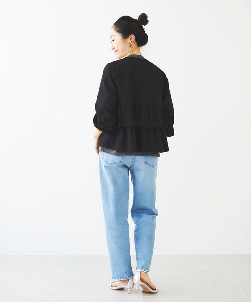 「le.coeur blanc」 デニムパンツ 36 ブルー レディース_画像8