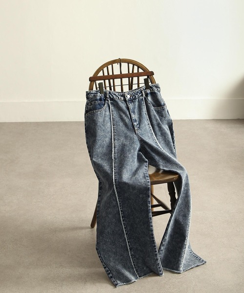 「Nilway」 デニムパンツ LARGE ブルー メンズ_画像2