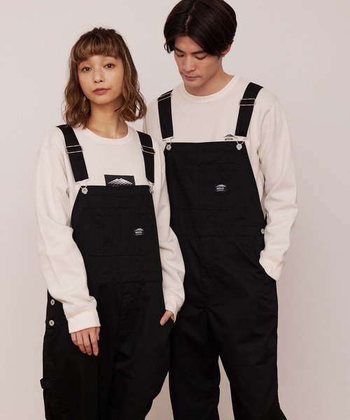 「OUTDOOR PRODUCTS APPAREL」 オーバーオール X-LARGE ブラック メンズ_画像2