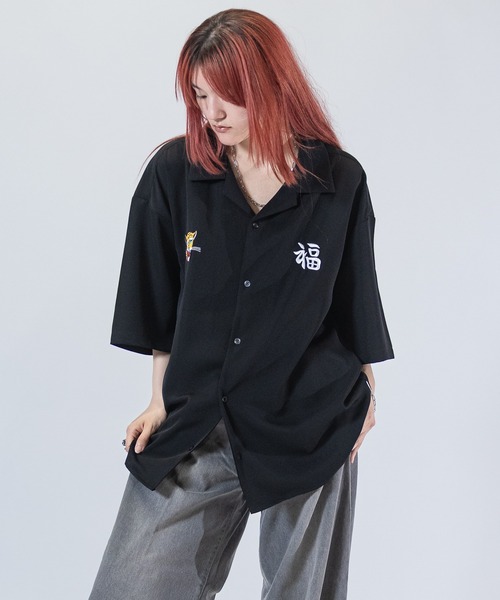 マーブル シャツ marka - LINEN TROPICAL OPEN COLLAR S/S SHIRT / リネン