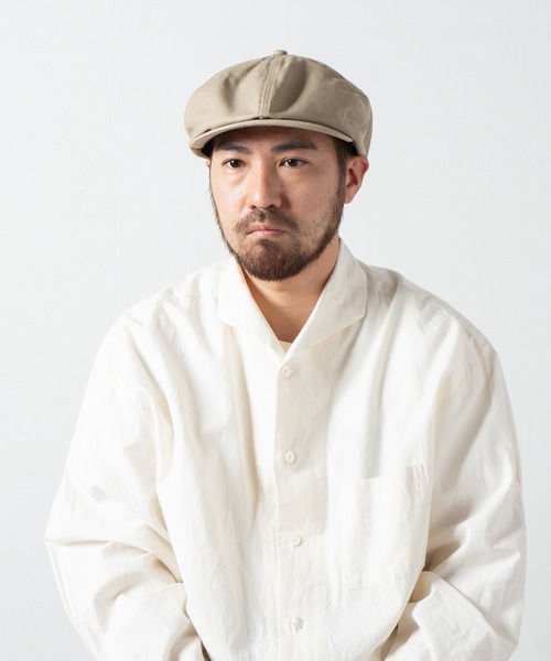 専用　マキシン　黒 レザー ベレー帽 KNOX(革小物) 帽子 ベレー帽 バックサテン キャスハンチング