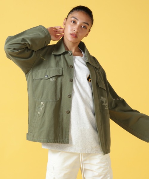 ジャケット・アウター AVIREX/SCRIBBLING BDU JACKET AVIREX コート アウター SCRIBBLING BDU JACKET/ スクリブリング