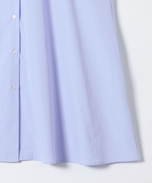 SHIPS any シャツワンピース any:「洗濯機可能」フラットカラー V