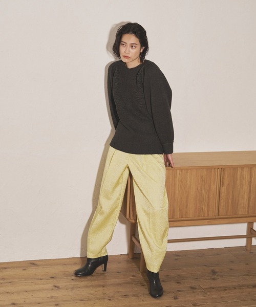 Audrey and John Wad パンツ フラワージャガードコクーンパンツ  