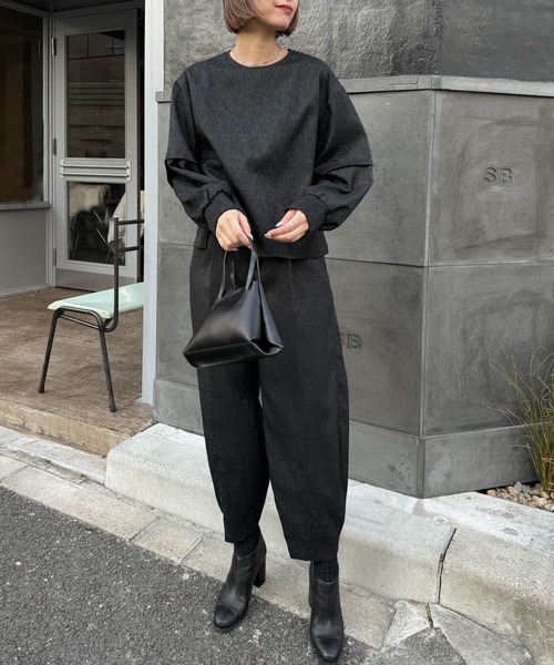 Audrey and John Wad パンツ フラワージャガードコクーンパンツ  