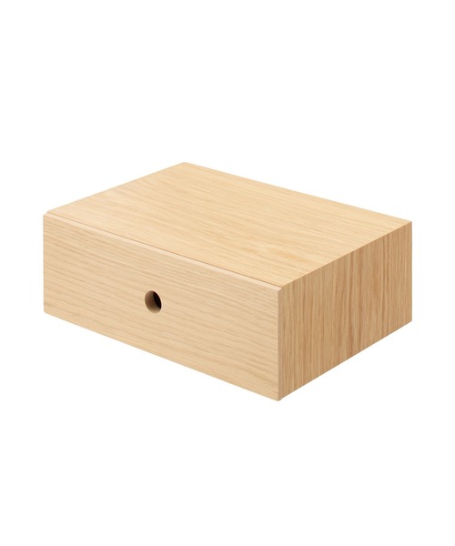 無印良品（MUJI） 収納 木製小物収納1段 約幅25．2×奥行17×高さ