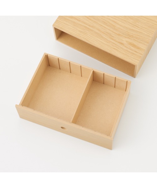 無印良品（MUJI） 収納 木製小物収納1段 約幅25．2×奥行17×高さ