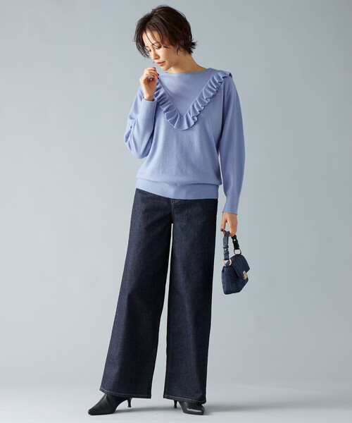 自由区 ジーンズ デニム デニムパンツ 「洗える」365DENIMワイド
