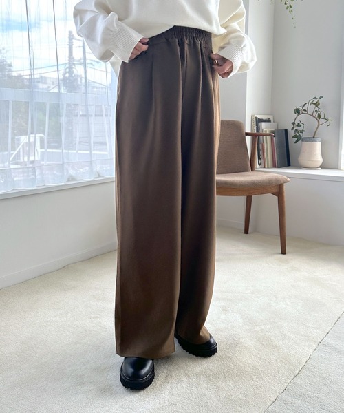 LEPSIM（レプシィム） パンツ ギャザーワイドパンツ 971229 レディース