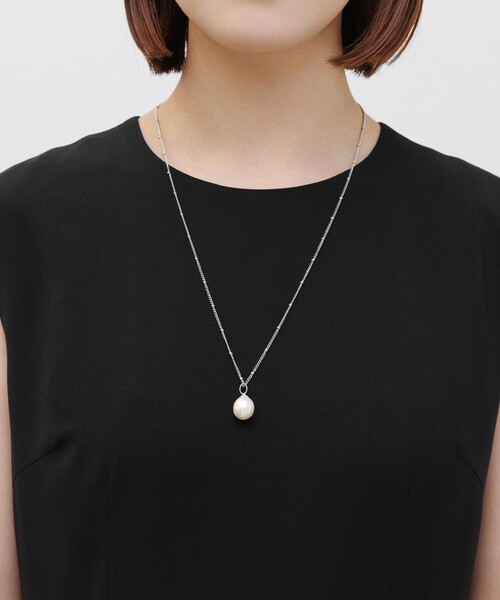TOCCA パール付きネックレス 水色ポーチ付き TOCCA（トッカ） ネックレス NOBLE PEARL NECKLACE 淡水バロックパール