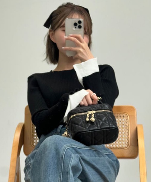 キルティングショルダーミニバック miniministore（ミニミニストア） ショルダーバッグ バッグ