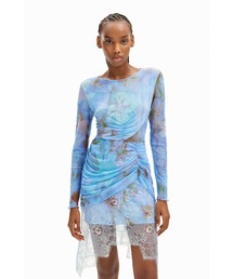 【新品未使用】Desigual（デシグアル）Aラインロングプリントワンピース デシグアル Desigual WOMAN TOPS Template 1 Color NEW