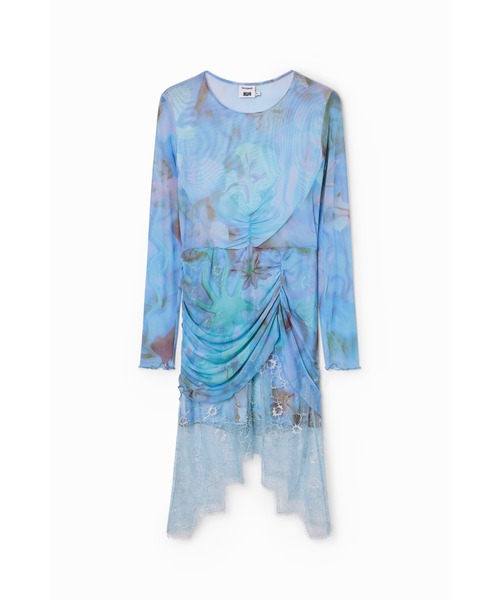 【新品未使用】Desigual（デシグアル）Aラインロングプリントワンピース デシグアル Desigual WOMAN TOPS Template 1 Color NEW