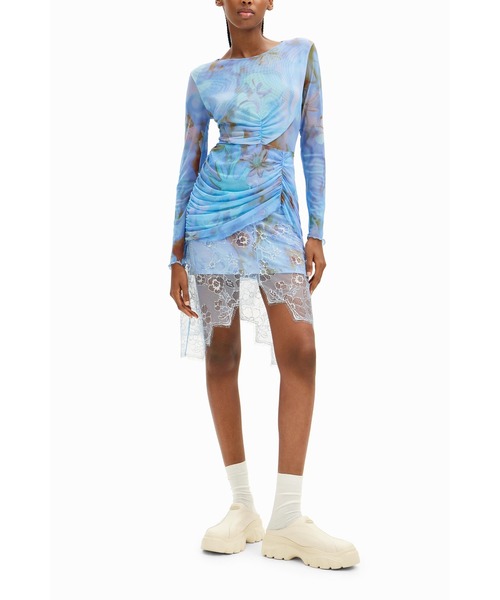 Desigual×Collina Strada オーシャンプリント ワンピース Desigual（デシグアル） パーティードレス ワンピース 「Desigual