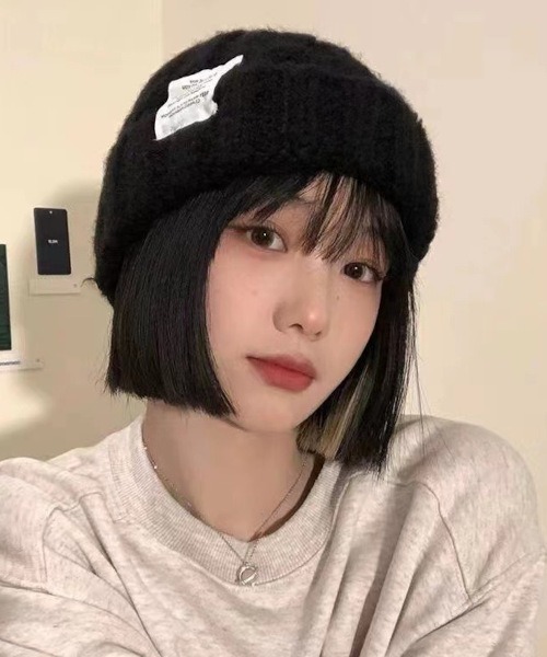 45rpm バドアール　ニット帽 2024新作モデル Black Cap Skull Hat Beanie Zeroxposur ZX