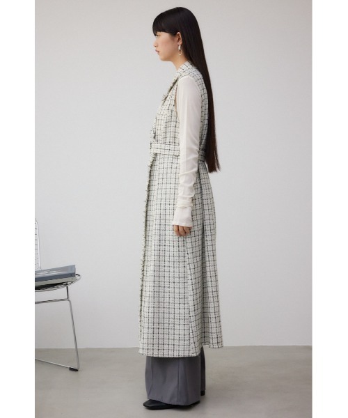 AZUL BY MOUSSY ワンピース ツイードジレワンピース : ZOZOTOWN