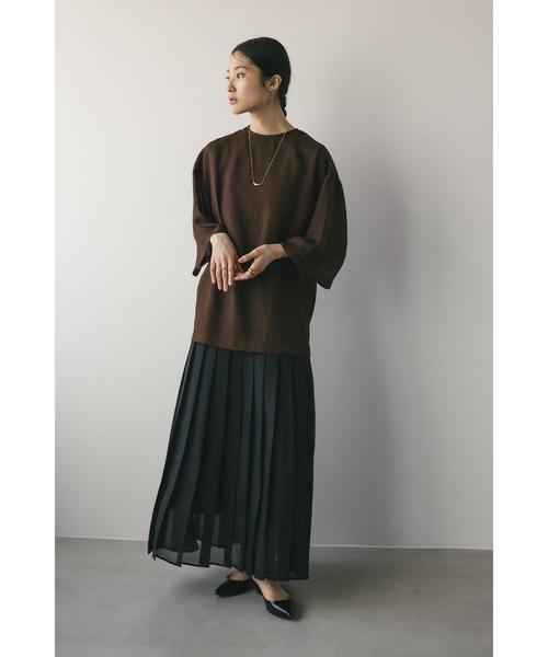 TELMA　2023SS　CACHECOEUR SHIRT　レイヤードブラウス セール】カラミレイヤートップス（シャツ/ブラウス