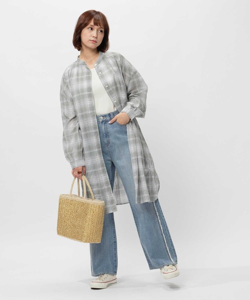 ボンポワン☆シャツワンピース☆size10